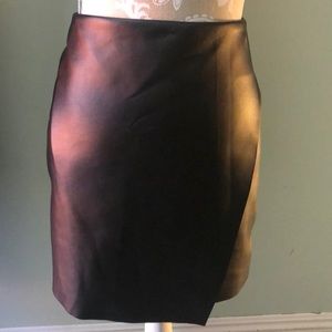 Black Faux Leather Skirt